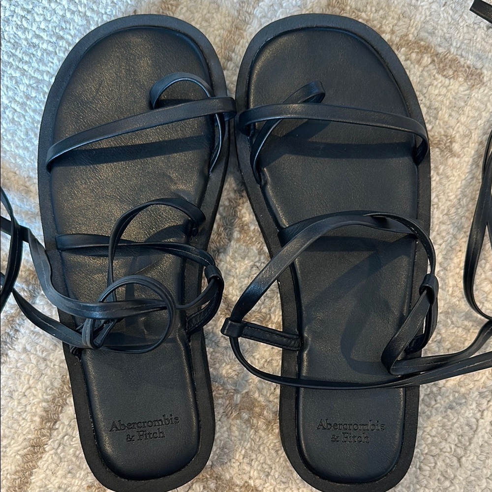 Elegant Black Strappy Sandals